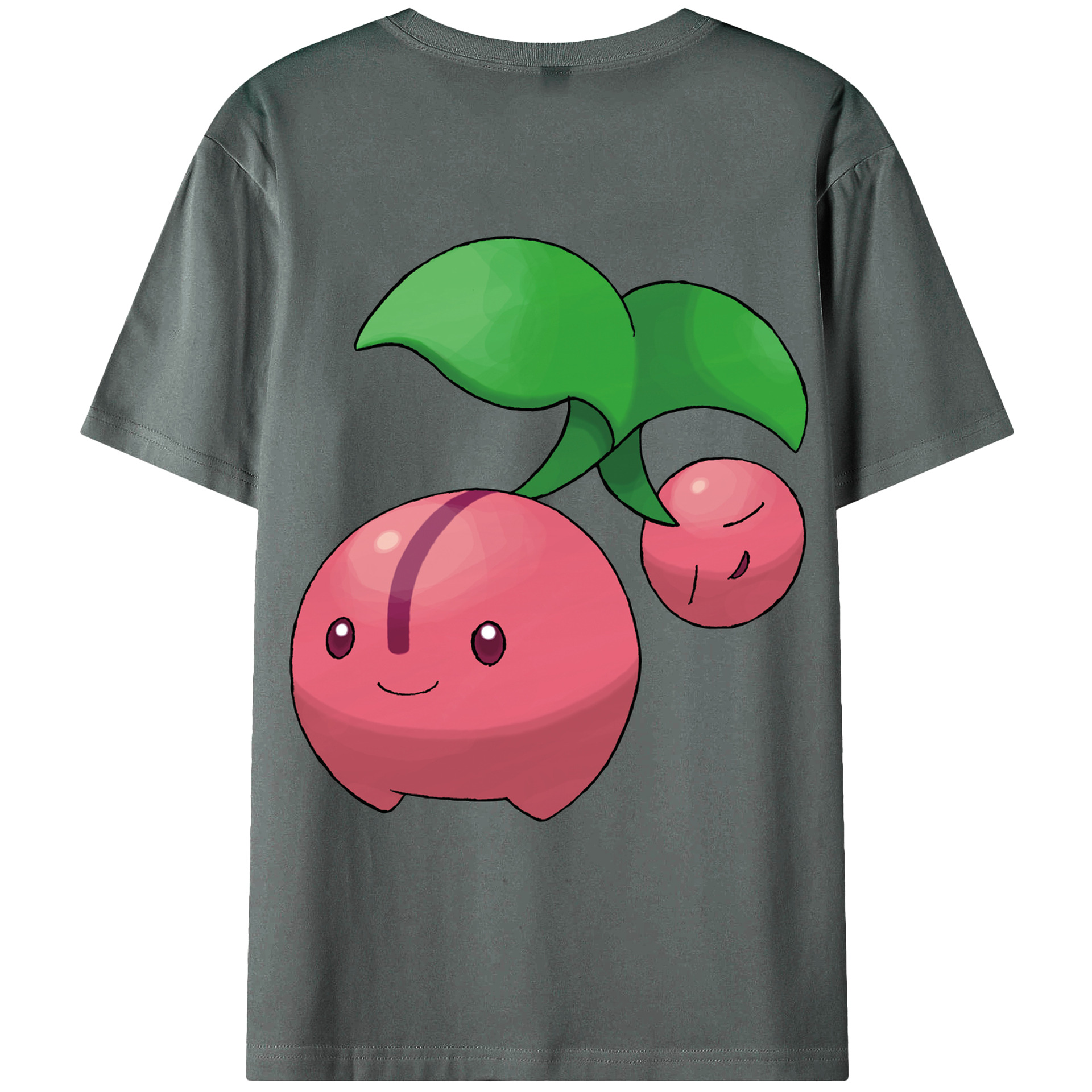（画像用） ポケットモンスター Pokémon 綿100％ メンズ半袖Tシャツ（バックプリント） 通気性